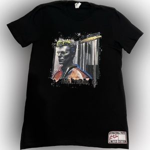 David Bowie Vintage Art Print shirt Made in Los Angeles New!!!